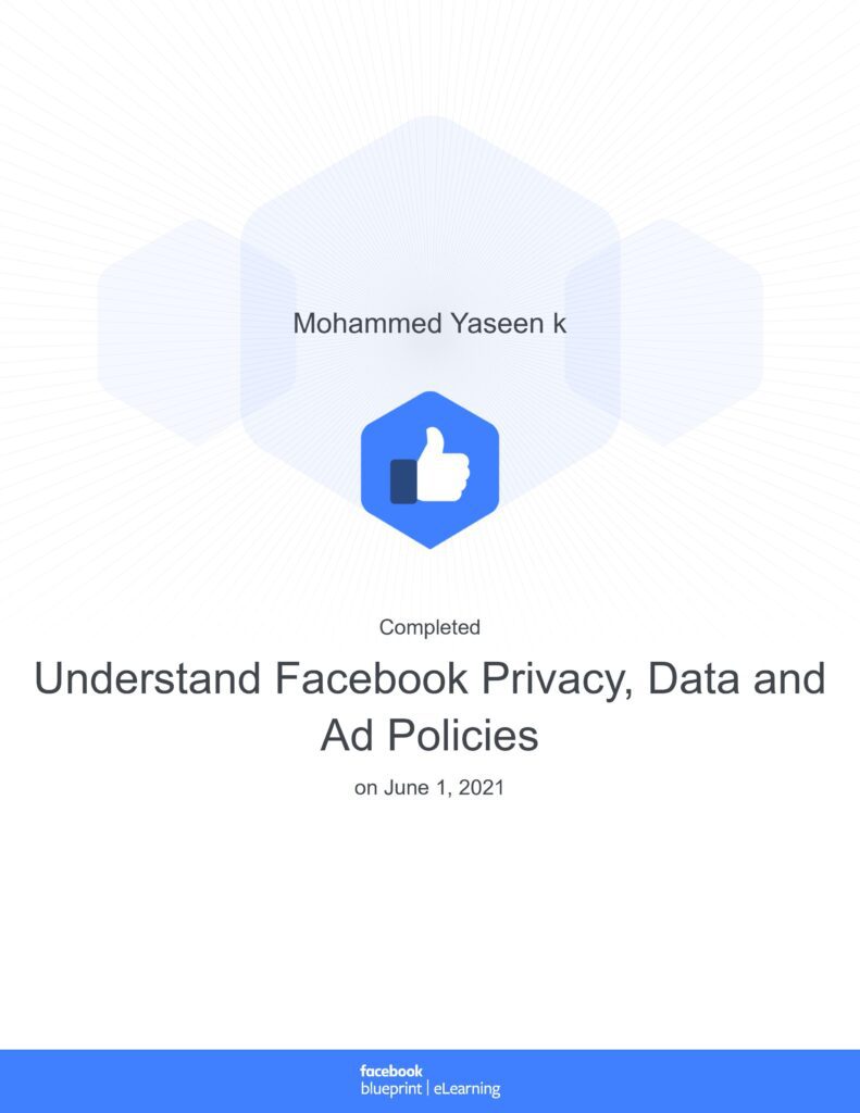 1. understand facebook privacy data and ad policies