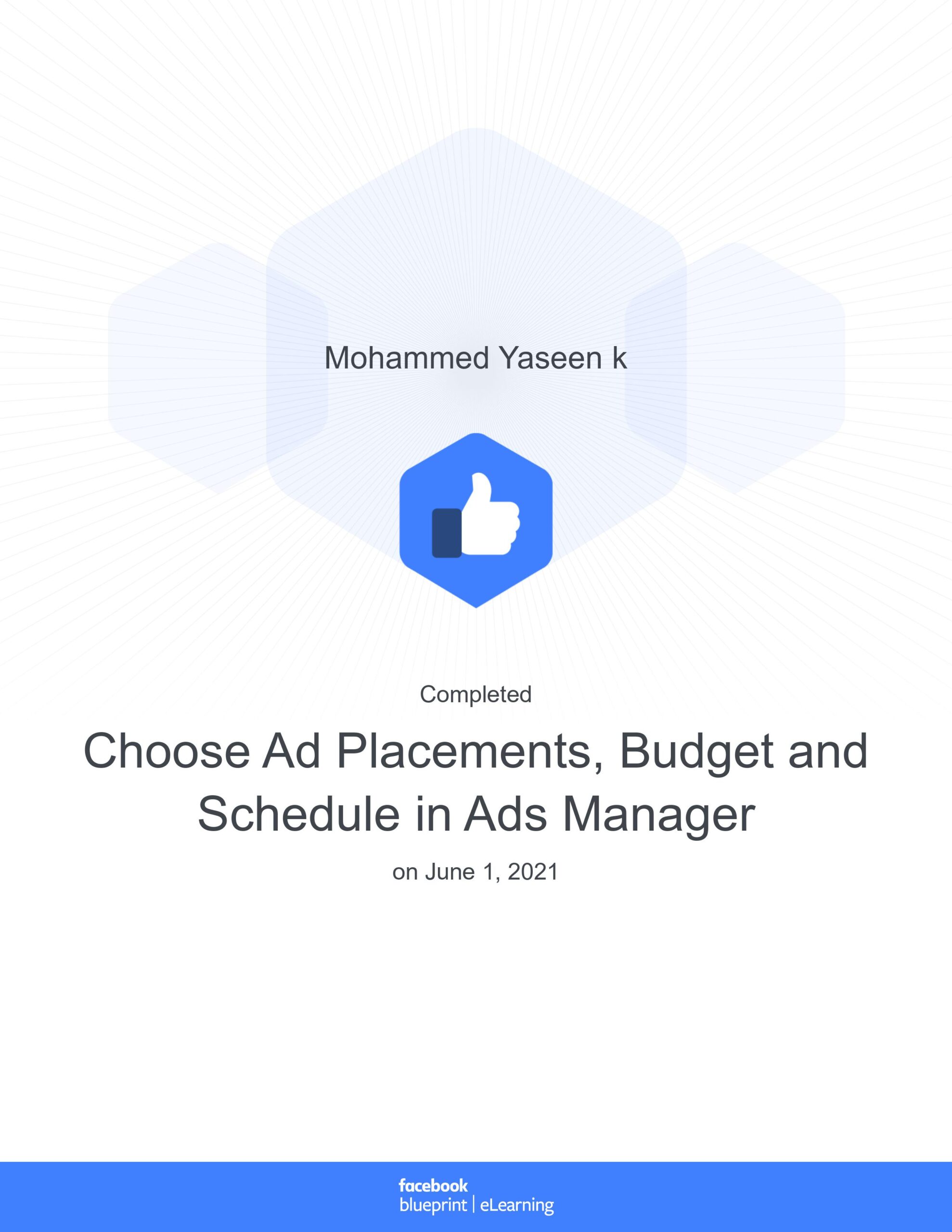 choose ad placements, budget and schedule in ads manager