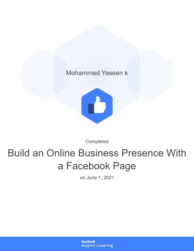 build an online business presence with a facebook page